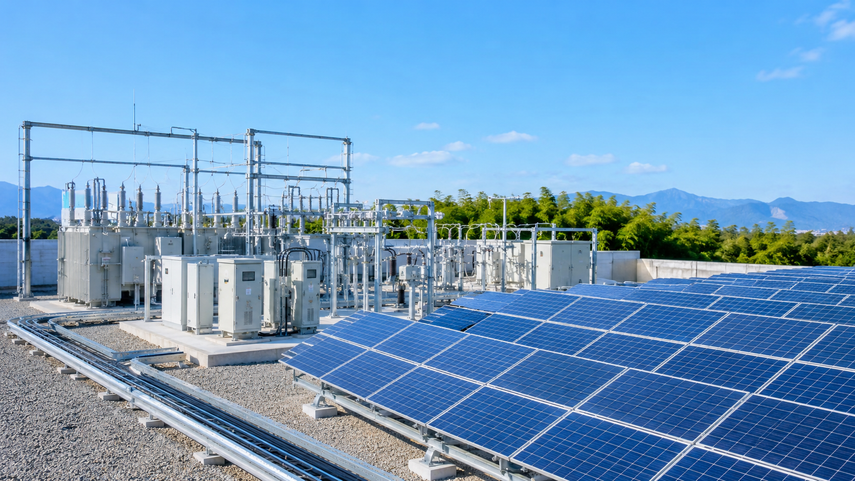 太陽光発電設備と電気設備